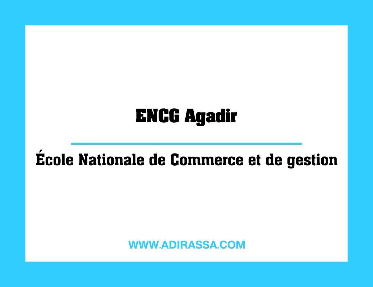 ENCG Agadir